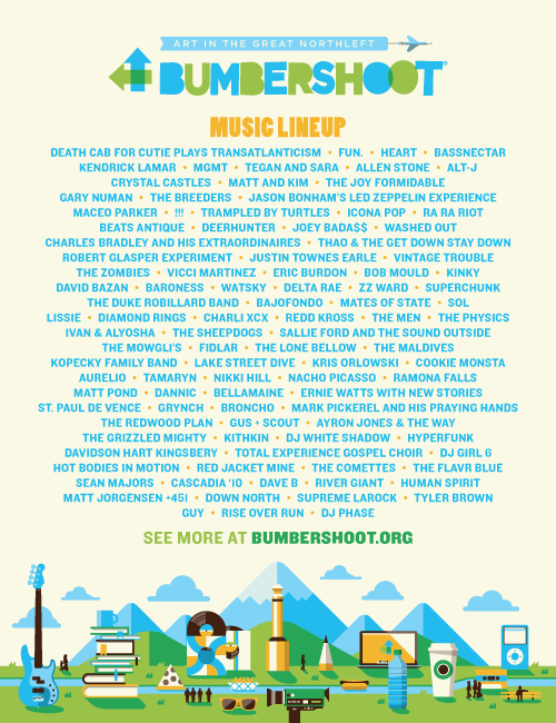 Bumbershoot Line-up 2013