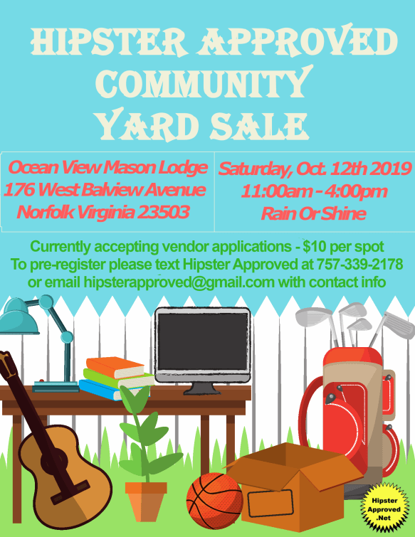 Hipster Approved Community Yard Sale